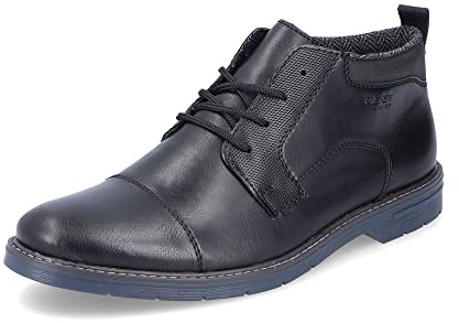 Rieker Hombre Botines 13031, de Caballero Botines con Cordones,Bota,Media Bota,Bota con Cordones,Zapato de transición,Negro (Schwarz / 00),41 EU / 7.5 UK