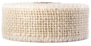 Juteband Geschenkband im Vintage Stil Juteband Dekoband zur Hochzeit. Pflanzenschutz Weiß 5cm, 9m, 180g/qm…