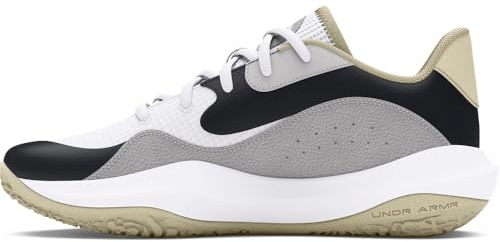 Under Armour Unisex Ua Lockdown 7 lågbasketsko, Vit silt vit, 39 EU