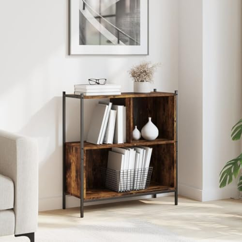 Bulliing Bücherregal Regale FüR BüCherregale Book Shelf Regale BüCherregal Räuchereiche 72x28x77,5 cm Holzwerkstoff