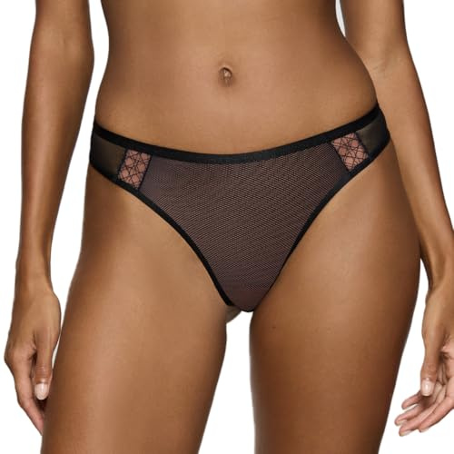Triumph Palina Cosmic Heartbeat stringtrosor för kvinnor (förpackning med 1), Svart, 38