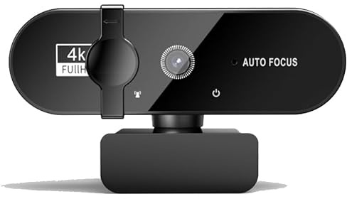 ZhenBaoTian Webcam fpr pc caméra en ligne classe vidéo en direct autofocus 4K caméra usb caméra 2K (4K)