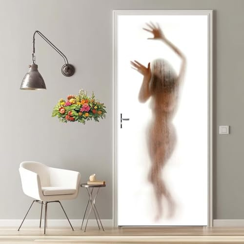 Türtapete Selbstklebend 95X215 Türaufkleber 3D Türfolie Selbstklebend Frau Sexy Klebefolie Tür Türposter Tür Folie PVC Wasserfest Wandbild für Schlafzimmer Wohnzimmer Bad Tür Dekoration Tapete -MT5