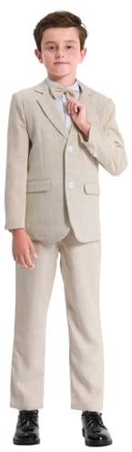 mintgreen Pojkar Kostym Blazer 2PCS Formellt Bröllop Kläder Blazer + Byxor + Fluga 5-12 År