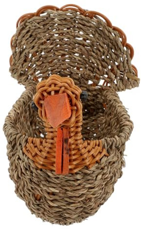 Garneck Cestino di tacchino in paglia scodella cestini per il pane fruttiera a più livelli cesti cesta cestino cestini per l'organizzazione pp