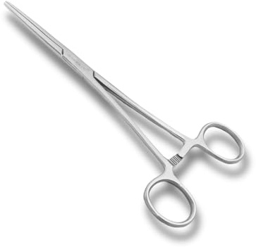 Professionella hemostat-fisketänger i rostfritt stål används som smycken, flugfisketänger och urhakande fisktång – husdjur, hundöron hårtrimning tänger (18 cm)