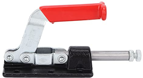 Push Pull Toggle Clamp Heavy Duty Stable Clamping Force Quick Fixing Fixture for Welding Equipment Installation Machine Operation Iron Plastic (30607M)