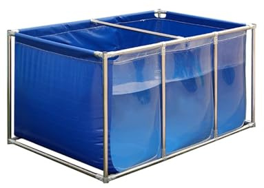 Hochbelastbares PVC-Koiteichbecken mit Sichtfenster, oberirdisches Aquarium für Fischzucht und Ausstellung
