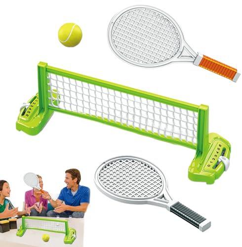 Set da con rete, gioco da tennis da tavolo con 2 racchette e 1 palla | attrezzatura sportiva ricreativa portatile, gioco interno esterno adatto a , pic-nic, giardino, ,