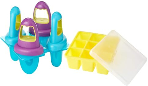 NUK Silikon Eisförmchen & Gefrierform Set – BPA-frei, flexibel, ideal für Babybrei, Muttermilch & Snacks – Wiederverwendbar, spülmaschinenfest, lebensmittelecht, ab 6 Monate