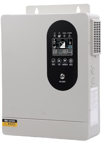 Walfront 1600W Reiner Sinuswellenhybrid -Solar -Wechselrichter, Eingebaut in 60A MPPT -Controller für AGM, Gel, Li -Batterien, Solar -Wechselrichter -Ladegerät mit Mehreren Schutz (24VDC （SP2416）)