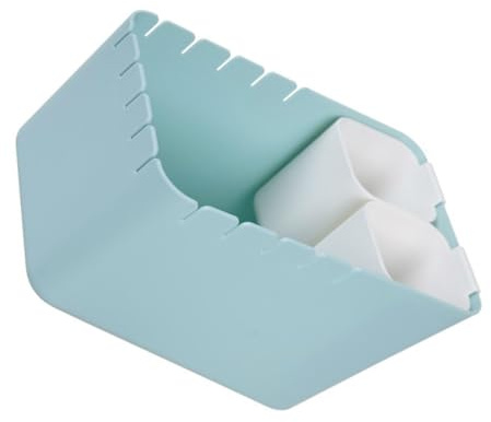 BESPORTBLE Piccolo Cestino da Tavolo per Rifiuti Secchi e Umidi in Plastica PP Mini Bidone della Spazzatura Compatto per Scrivania per Casa Ufficio e Hotel