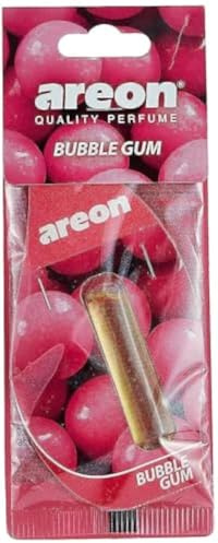 Areon Liquid Car Perfume Air Freshener Bubble Gum Sweets Bubblegum Scent Hanging Pendant Long Lasting Home 3D 5 ml Pack of 1