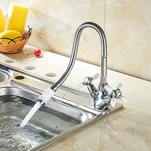 Waschtischarmaturen YHSGY Silberne Badezimmer-Bassin-Hähne Kaltes Und Heißes Wasser-Hahn-Eitelkeits-Behälter-Wannen-Mischer-Hahn-Einfache Erhöhende Kupferne Hähne