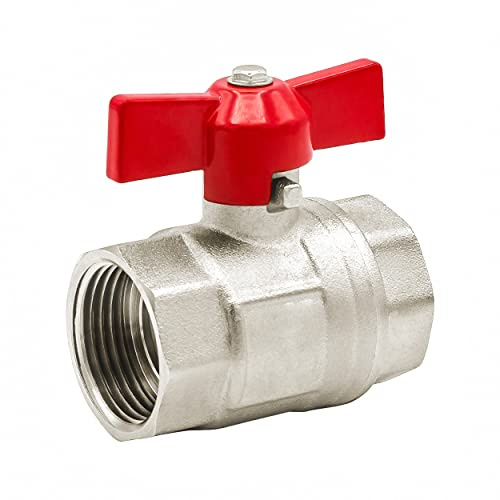 VARIOSAN Kugelhahn 13484, 1/2 IG/IG, DN15, Messing, voller Durchgang, Flügelschraube