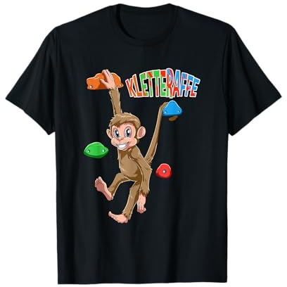 Kletteraffe - Boulder Kletter Geschenk T-Shirt