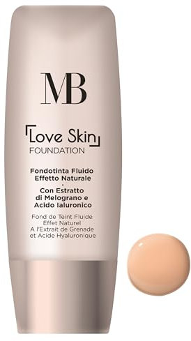 MB Milano - Foundation Love Foundation – Light Beige 02 – leicht & natürlich – spendet Feuchtigkeit & Illumine