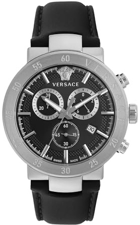 Versace Herrenuhr Analog Quarz mit Lederband VEPY00120