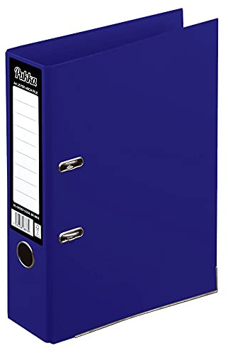 ED Pukka A4 Glossy 2-Ring Lever Arch Files School Work Office 75mm Spine File Organiser (Navy)