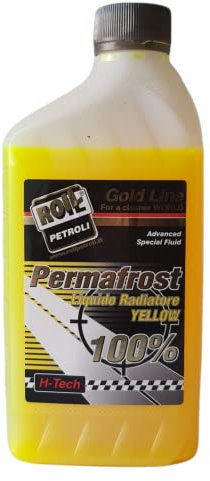 1 kg. di Roil PERMAFROST ANTIGELO Puro al 100% di Colore Giallo, specificamente formulato per i Motori di Ultima Generazione. da diluire con Acqua Prima dell'uso