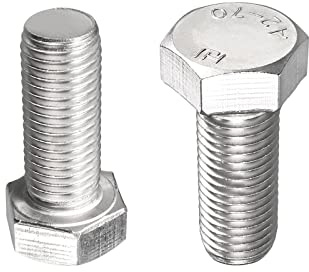 DTGN M16x40mm(DxH) Hex Bolts - 2Pack - Good for Machine Tools - 304 Stainless Steel Hexagon Head Screws