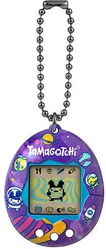 Bandai Tamagotchi Original Tama Universe Shell | Tamagotchi Original Cyber Pet 90s Adults and Kids Toy with Chain | Retro Virtual Pets are Great Boys and Girls Toys or Gifts for Ages 8+