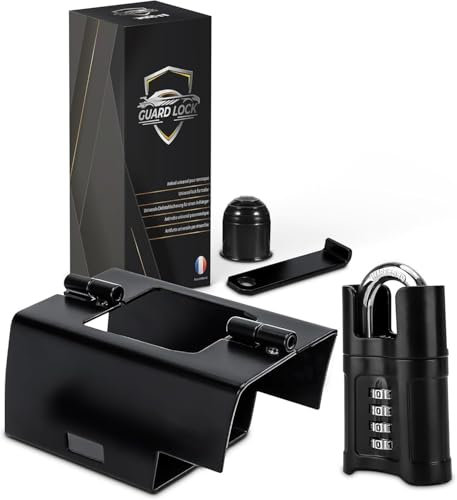 Antifurto Universale Per Rimorchio Robusto - Blocco di Sicurezza Resistente con Copertura a Sfera - Compatibile con Tutti i tipi di Rimorchi