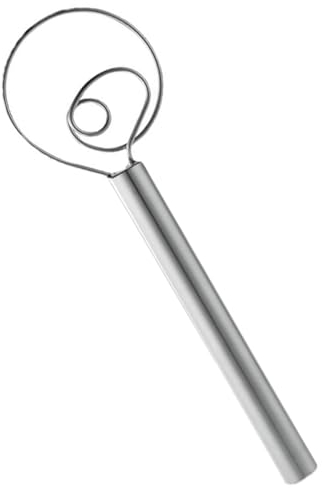 Frusta per pasta danese, frusta per impasto danese 13 pollici frusta olandese racchetta per uova frusta per impasto danese con frullatore 304 filo in acciaio inox per la, Grande frullatore a mano