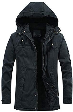SRZYMJ Mantel Herren Lang Weiß Jacke Frühling Übergangsjacke Outdoor Jacket Softshelljacke Für Warm Steppweste Schwarz Funktionsjacke Leicht Parka Schwarz Winterjacke Lang Sportjacke Freizeitjacke