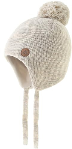 Monimo Wintermütze Kinder Warm Earflap Mädchen & Jungen Wintermütze Beanie