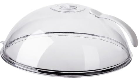 Lnhgh Mikrowellen Abdeckung Für Lebensmittel, Klare Mikrowelle Splash Guard Herd Deckel Mit Griff, Mikrowellenhaube, Spritzschutz, Küchenhelfer &Zubehör