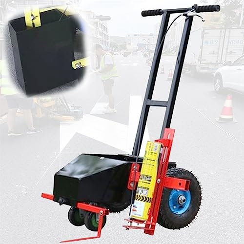 IUBGFTO Radtransfer-Linienmarkierungsmaschine - Perfekt für Schulen, Sportflächen und Fabriken - Einstellbare Breite für Straßen- und Grasfarbe - Fahrbahnmarkierungsapplikator