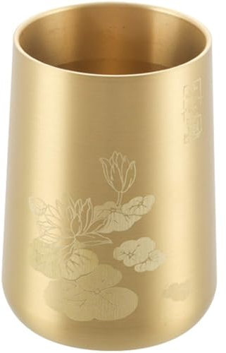 Tsffae Caja De Utensilios para Ceremonia del Té Chino, Bote De Té De Latón, Decoración Ligera Portátil, Caja De Utensilios para Ceremonia del Té, Contenedor De Almacenamiento para Cocina del Hogar