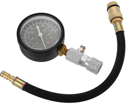 AKOOSY Kit Tester Pressione Compressione Motori Benzina Con Manometro Ad Alta Precisione Per Test Cilindri Auto Strumento Durevole Multiuso Per Manutenzione Motore Te