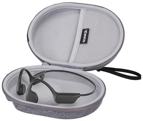 RLSOCO Custodia per Guudsoud Cuffie Conduzione Ossea Bluetooth 5.4 & altro Cuffie Conduzione Ossea | Protettiva Borsa con braccialetto Resistente agli urti,Prevenire all'acqua(Solo Custodia)