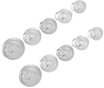 NUOBESTY 10piezas Tapón De Goma para Fregadero Tapón para Lavabo De Baño para Fregadero De Cocina con Anilla para Bañera De Baño para Desagüe De Bañera y Lavabo De