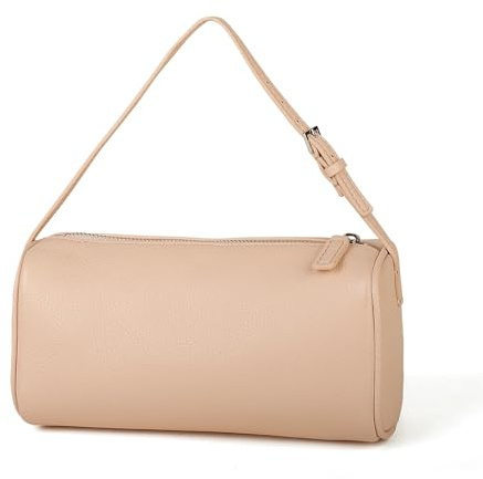 DONNAIN Hochwertige Umhängetasche Damen Leder, Kleine Handtasche, Lederhandtasche Damen Echtleder, Crossbody bag Leder mit verstellbarem Riemen, Weiche Tasche Klein, Rosa, S