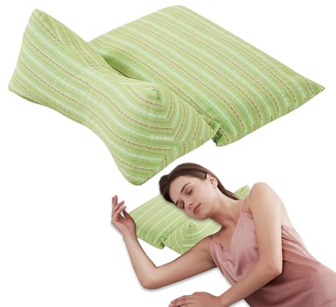 Almohada De Trigo Sarraceno - Almohada De Soporte Para El Cuello | Viajar El Cojín Transpirable | Piillow De Soporte Cervical Adecuado Para La Oficina De Confort Para Dormir Camedera Para Automóvil