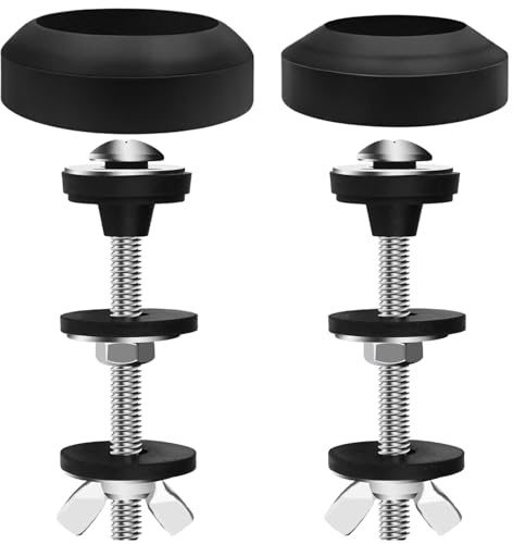 Kit di guarnizioni universali per serbatoio WC a ciotola, 2 pezzi da 6,9 cm, resistenti bulloni di ricambio, adatti alla maggior parte delle valvole di scarico del WC resistenti da 5,1 cm e 7,6 cm