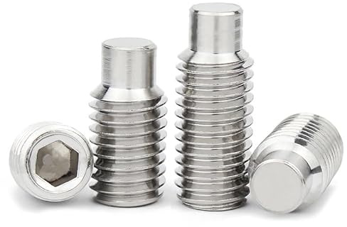 perno sin cabeza con cabeza redonda de seis, Tornillo de fijación con punta de perro, de acero inoxidable 304, con cabeza hexagonal y extremo convexo, M2,5, M3, M4(8mm,M2.5 50pcs)