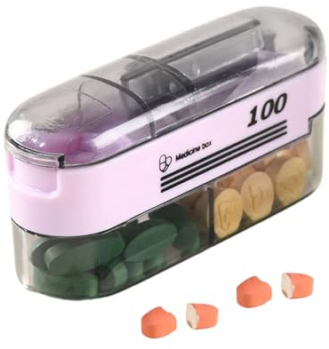 Générique Coupe-Comprimé | Accessoire de Découpe Réglable pour Médicaments | Diviseur De Comprimés Et Pilules | pour Voyage Professionnel Fitness Patients Aidants Amateurs de Santé Bureau Famille
