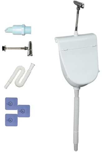 Urinoir mural pour hommes et garçons | Inverseur d'urine anti-débordement avec couvercle – Idéal pour le camping, le jardin et les toilettes extérieures