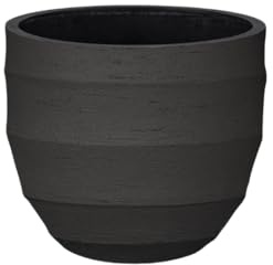 Oasis of Life Pot de fleurs, couleur terre, 65 x 54 cm (diamètre x hauteur), pot de fleurs extra large, moderne, pour l'intérieur et l'extérieur, élégant pour palmiers et oliviers