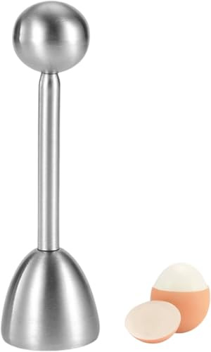 Egg Cracker Topper,Stainless Steel Boiled Egg Cutter Opener Remover,Perfect Cut for Soft Hard Eggs,Eggs Soldiers Breakfast Tool,Gadget for Home Hotel Restaurant