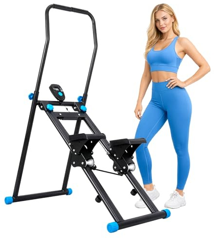 PetHot Klappbarer Fitness Stepper für Zuhause, Vertical Climber & Stair Stepper Trainingsgerät, leiser Cardio Heimtrainer für Ganzkörpertraining, platzsparend & stabil bis 136 kg