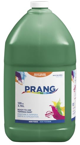 Prang Ready-to-Use Tempera Paint, Green, 1 Gal., 1 Count