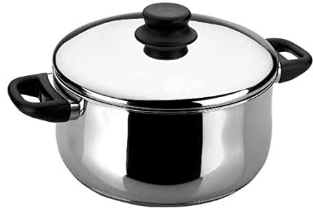 LACOR 14422 Garinox Fleischtopf mit Deckel 22 cm 5 L