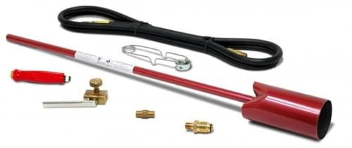 Red Dragon VT3-30SVC Vapor Torch Kit with Squeeze Valve, Adjustable Pilot, 500,000 BTU Propane Weed Burner, Grip Handle, Made in USA for Landscaping, Ice, Roofing, Property Maintenance
