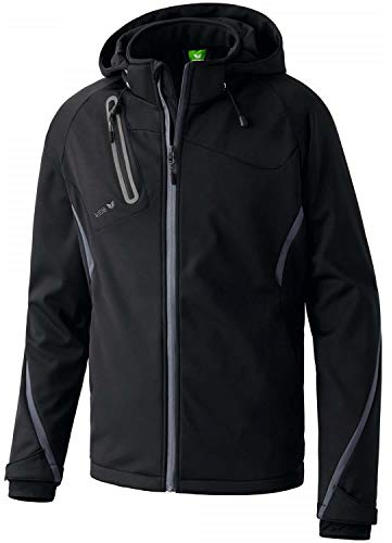 Erima Herren Softshelljacke Function (906201), schwarz/anthrazit, L