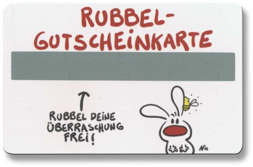 Nic Rubbelkarte Gutschein Immer für dich da zu sein Rubbelgutschein